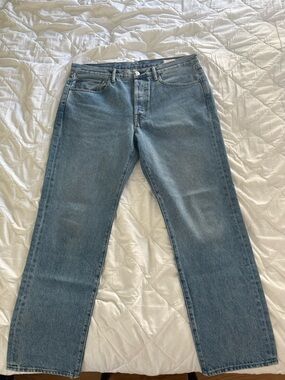 AYR Men's Straight-Leg Jeans in Washed Blue